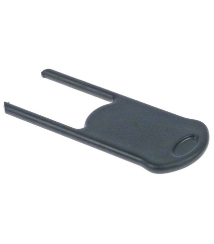 Catch for coffee beans container L 122 mm W 50 mm thickness 6 mm plastic