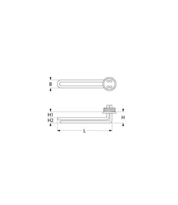 Rosinox, Hoonved dishwasher tanc heating element 2000W