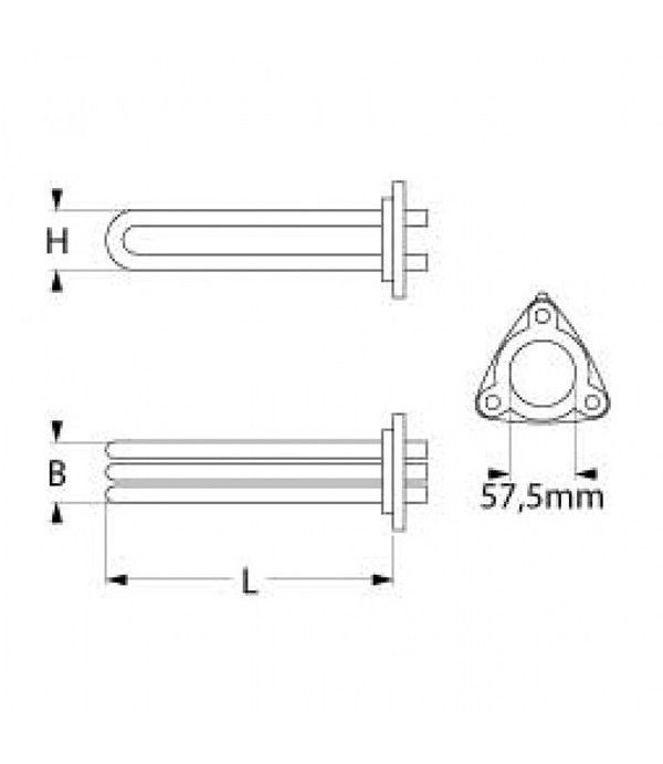COMENDA boiler heating element 6000W, OEM110349 3455471