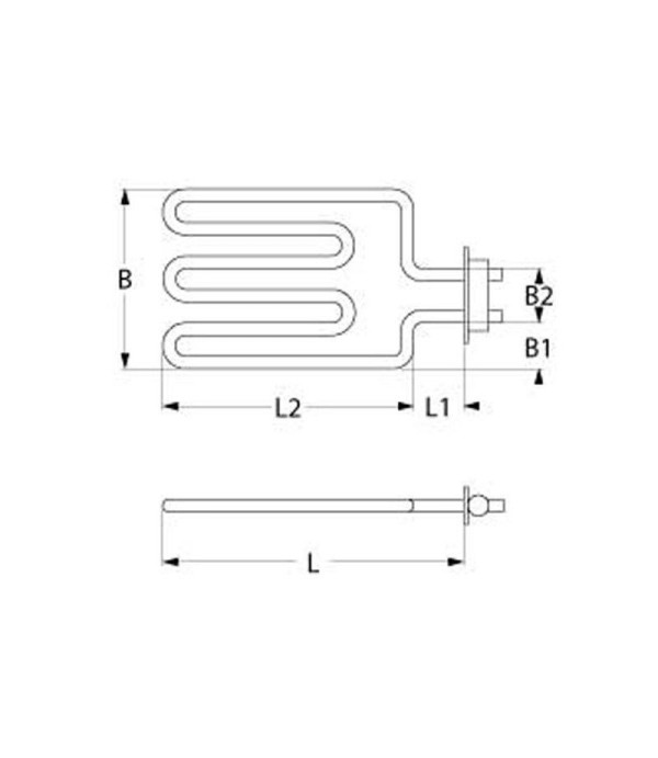 Brasilia coffe machine boiler  heating element 1880 W, 230 V