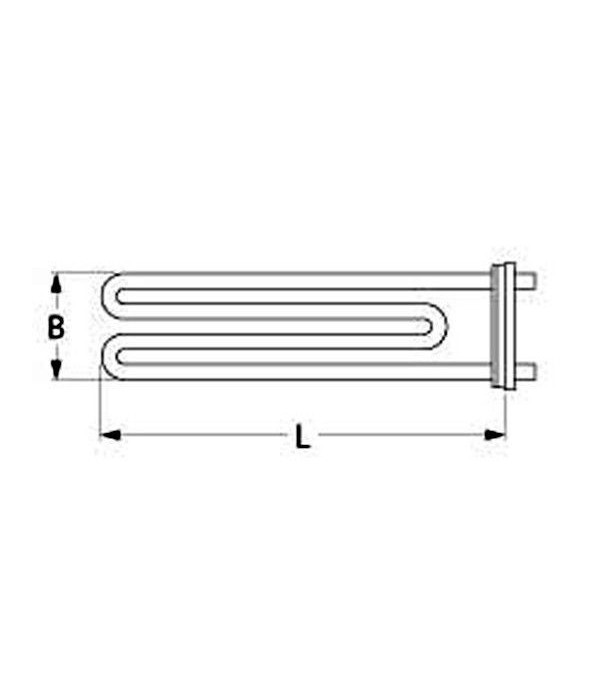 EGO, Elettrobar, GIGA, Hobart, Mastro, MBM, Colged, Cookmax, Rosinox dishwasher heating element 2900W, 230V