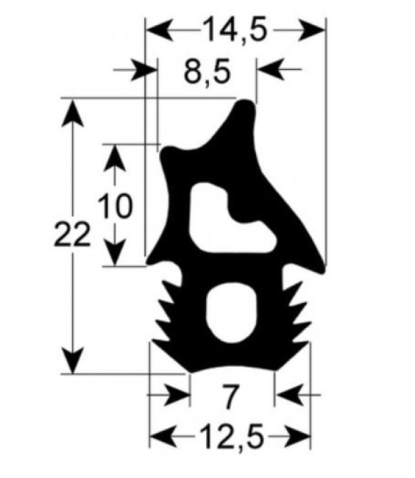 UNOX oven door seal XEVC
