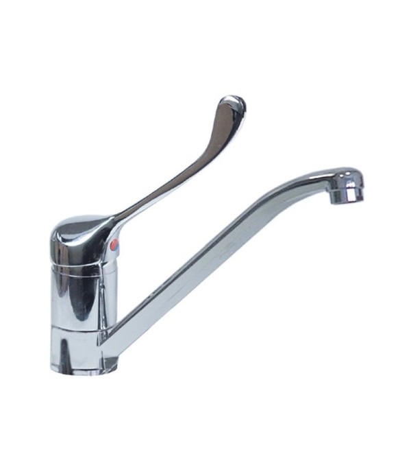 Single lever monobloc tap long lever, connection 3/8" spout length 230 mm
