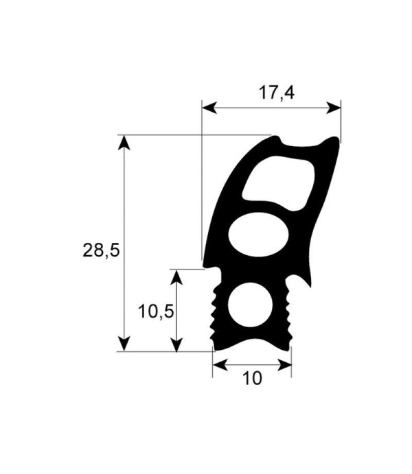 RATIONAL COMBI STEAM OVEN DOOR SEAL / GASKET SCC CM20.00.395