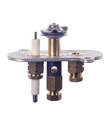 Pilot burner 2 flames natural gas code 14 right gas line ø 6mm