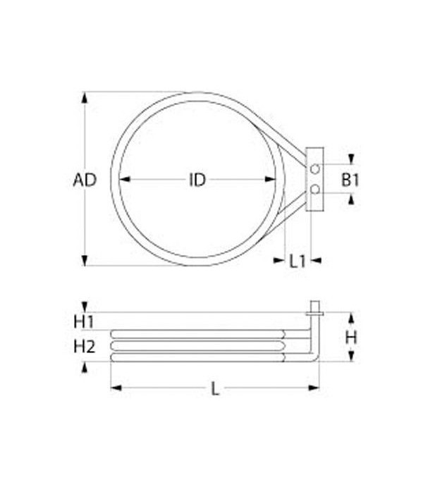TECNOEKA oven heating element 3000W