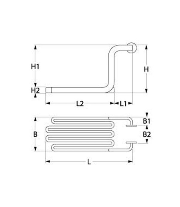 Haas Sohn fryer heating element 6000 W, 230/400 V