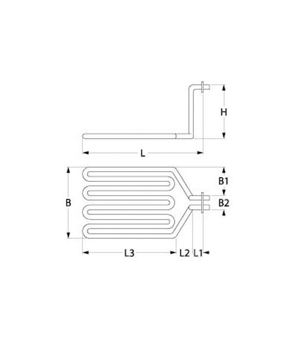 ROLLER GRILL heating element 2500W