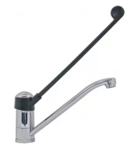 Single lever monobloc tap long lever