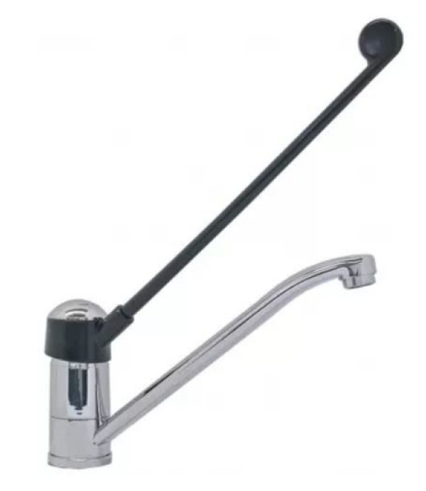 Single lever monobloc tap long lever
