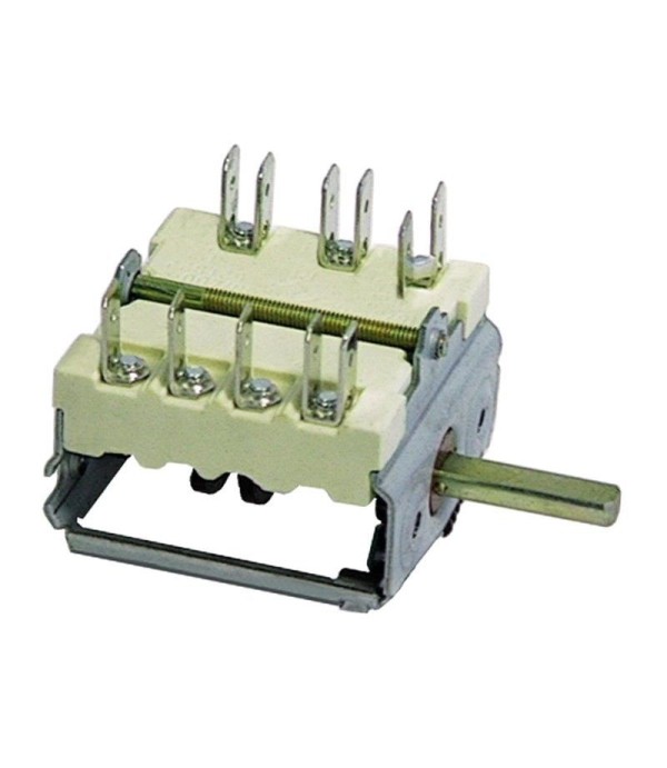 Operation switch EGO, Eloma, Palux 4 operating positions 1NO/2CO sequence 0-1-2-3 16 A shaft diameter 6x4.6mm