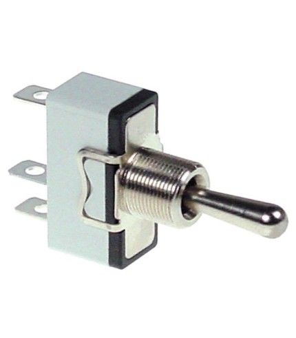 Toggle switch thread M12x0.75 1CO 250V 15A ON-OFF-ON