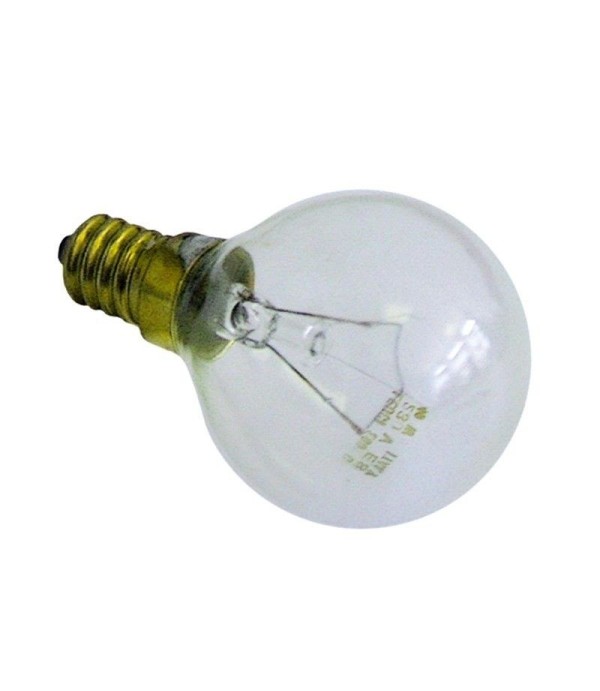 Light bulb for oven lamp t.max. 300°C socket E14 40W 230V ø 45mm L 75mm lens L 50mm