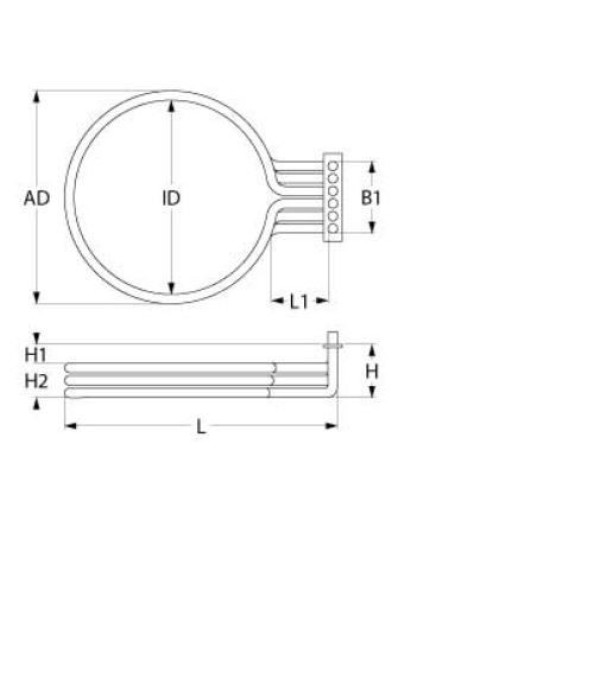 GIERRE oven heating element 7500W