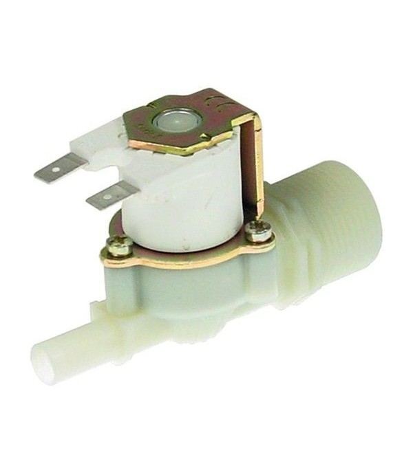 Lainox, Tecnoinox convection oven water solenoid valve single straight inlet 3/4" outlet 10mm, 230VAC