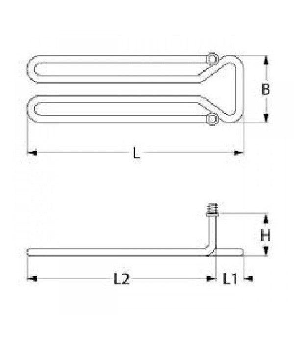 Heating element oven ELECTROLUX,WHIRLPOOL, ZANUSSI 1500W