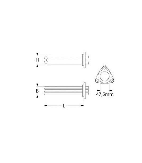 HOBART ECOMAX heating element 6000W