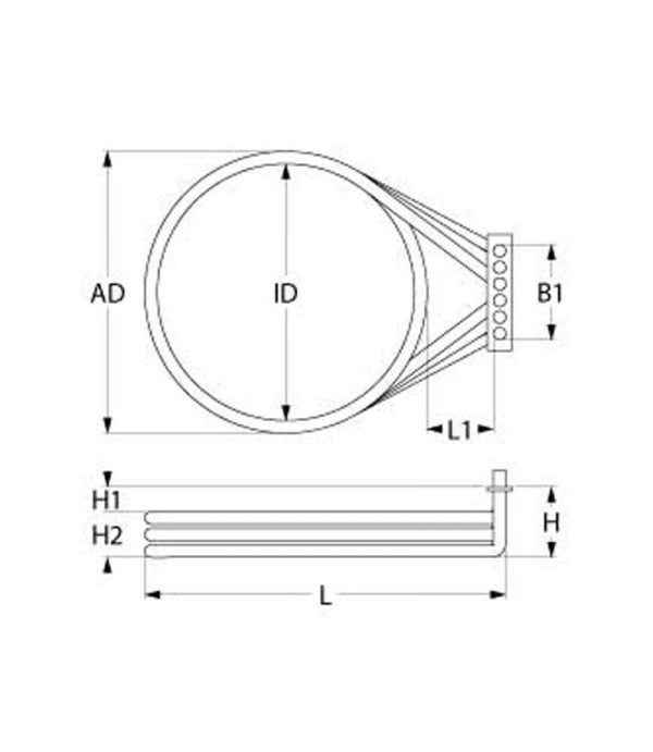 Ambach, Mareno, Olis, Falcon, Lainox convection oven heating element 15000W 230V