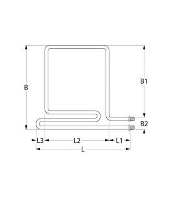 Palux, MKN oven heating element 1700W, 380 V
