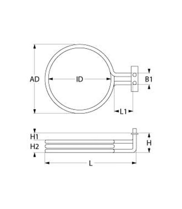 Lotus convection oven heating element 2000W, 230V