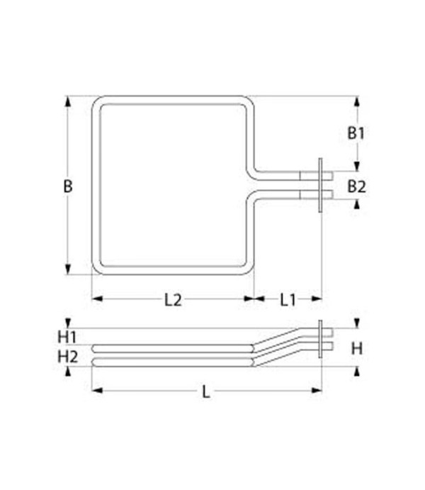 EGO, Electrolux, Juno, Zanussi, Ascaso convection oven heating element 4500W, 230V
