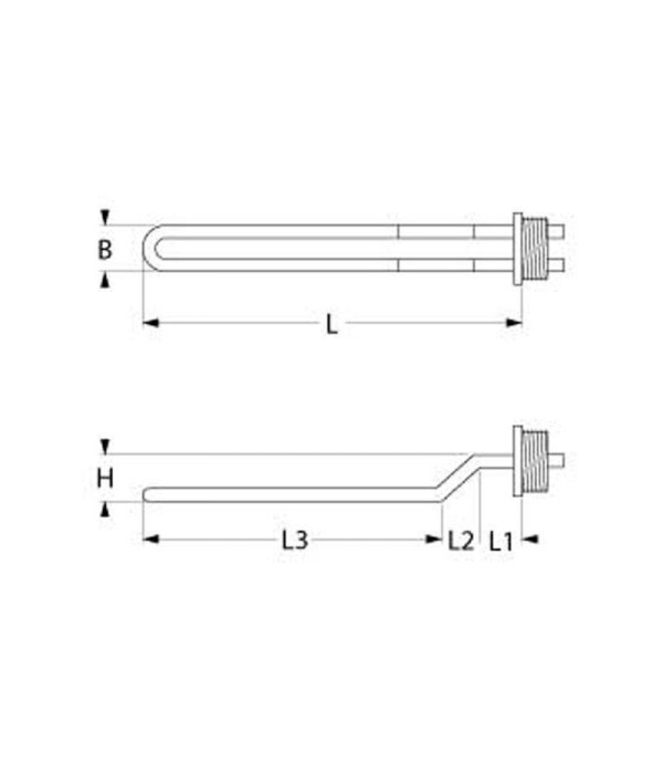 GGX immersion heating element 600W, 400V
