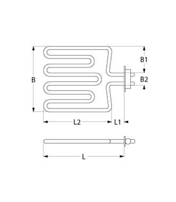 Modular salamander heating element 2000W