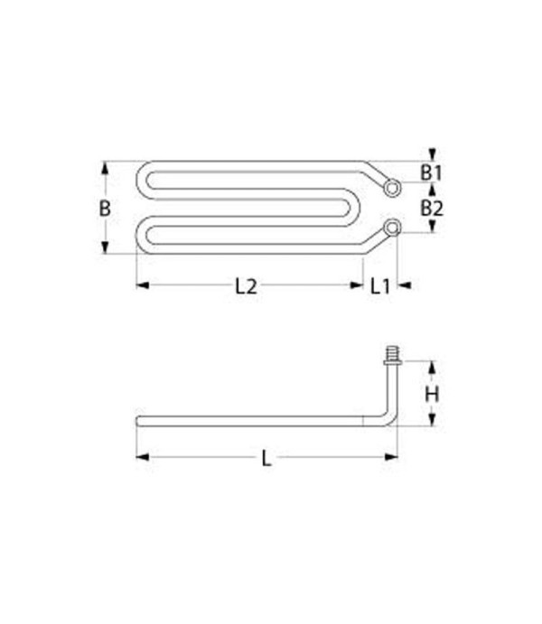 Kreft, Kuppersbusch grill heating element 2000W, 230V