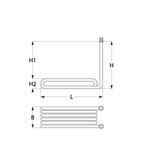 Palux, Kuppersbusch fryer heating element 2000 W 230 V