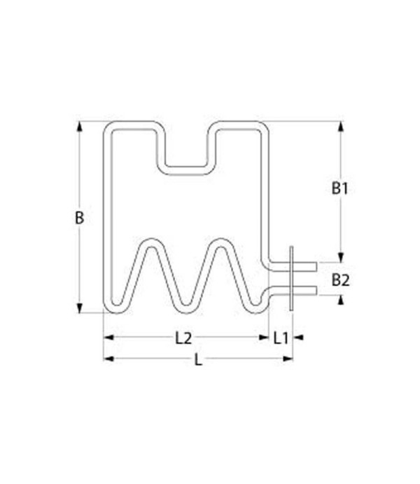 Blumauer heating element 2000W 400V