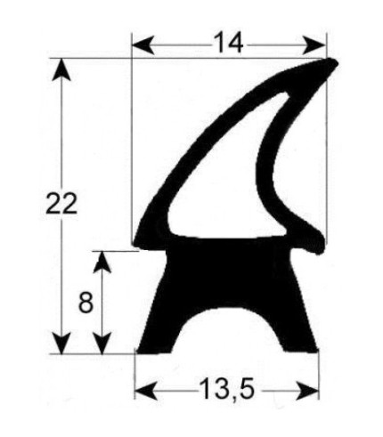 GIERRE oven door seal  W 745mm L 865mm external size