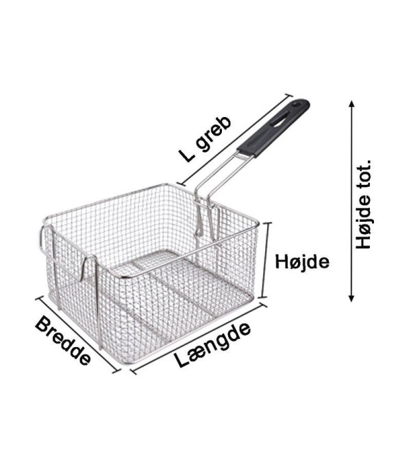 Fryer basket ROLLER-GRILL, L1 260mm W1 215mm H1 105mm